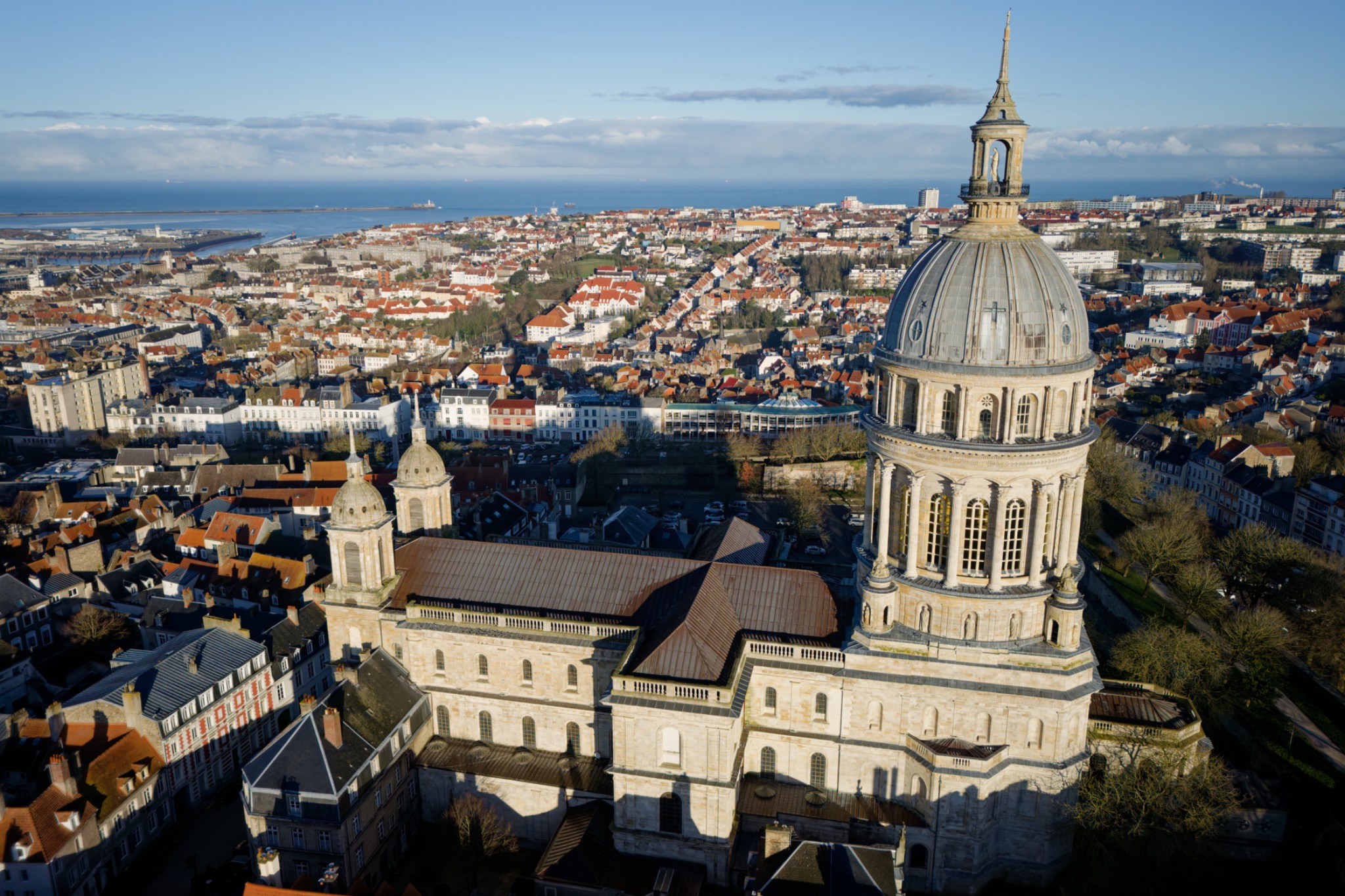 Vue aérienne de Boulogne-sur-Mer